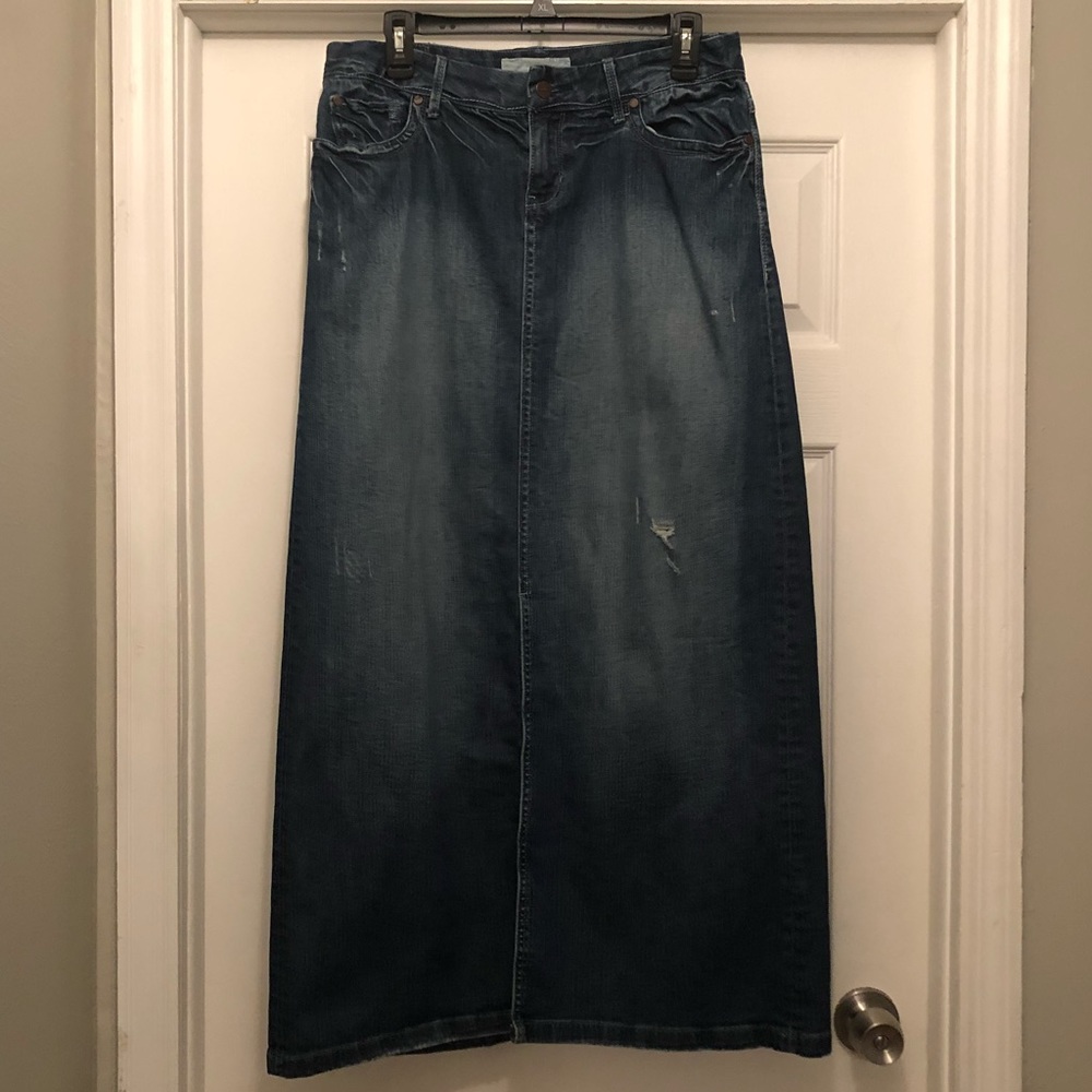 Long denim / jean skirt MODEST Maurice’s 7/8
